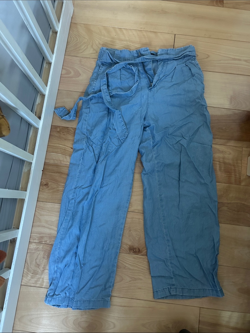 Vero Moda Light Blue Drawstring Chino Pants